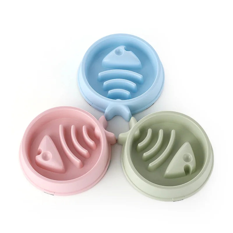Pet Slow Food Bowl Multiple Colours & Shapes