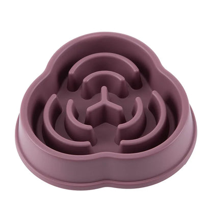 Pet Slow Food Bowl Multiple Colours & Shapes