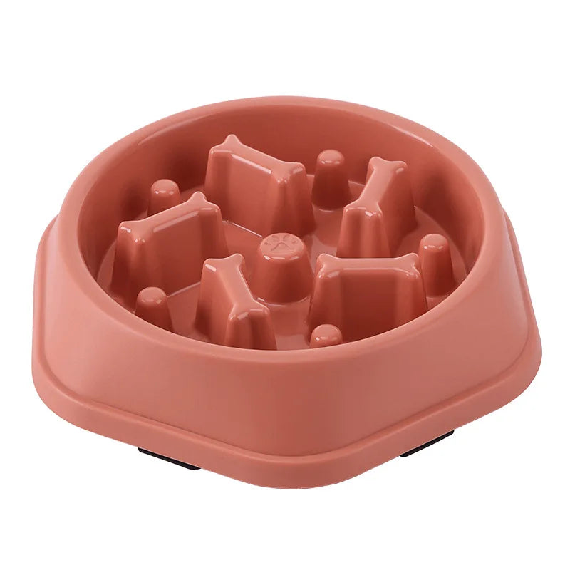Pet Slow Food Bowl Multiple Colours & Shapes