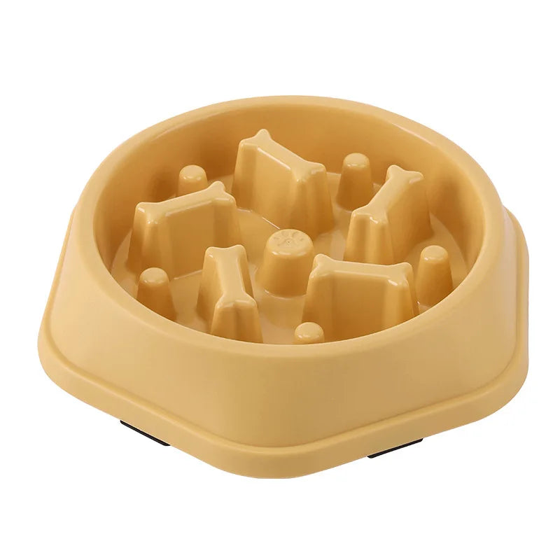 Pet Slow Food Bowl Multiple Colours & Shapes