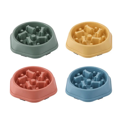 Pet Slow Food Bowl Multiple Colours & Shapes